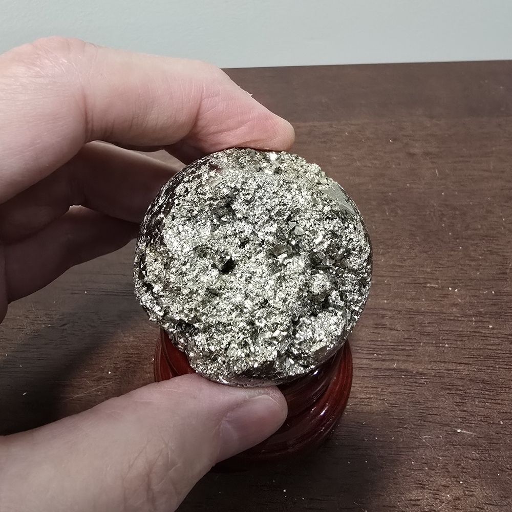 Pyrite Crystal Sphere #M 50 mm